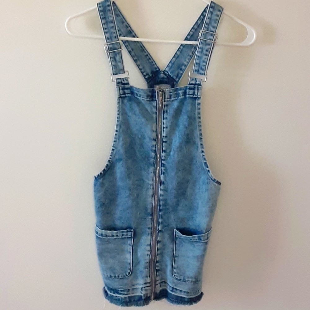 Adorable medium Tractr girls denim zipper dress